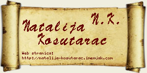 Natalija Košutarac vizit kartica
